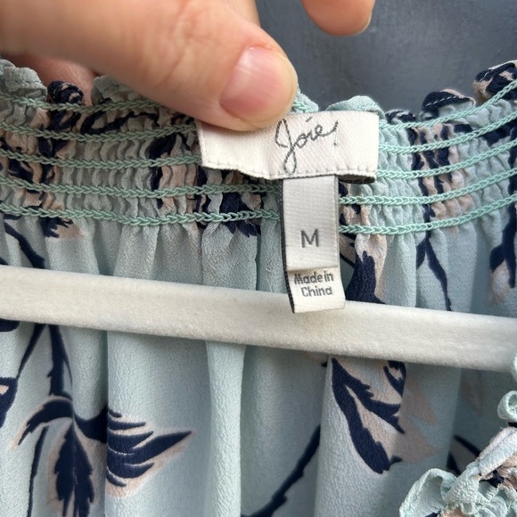 Joie Silk Floral Masha Blouse, Size M, - Picture 7 of 7